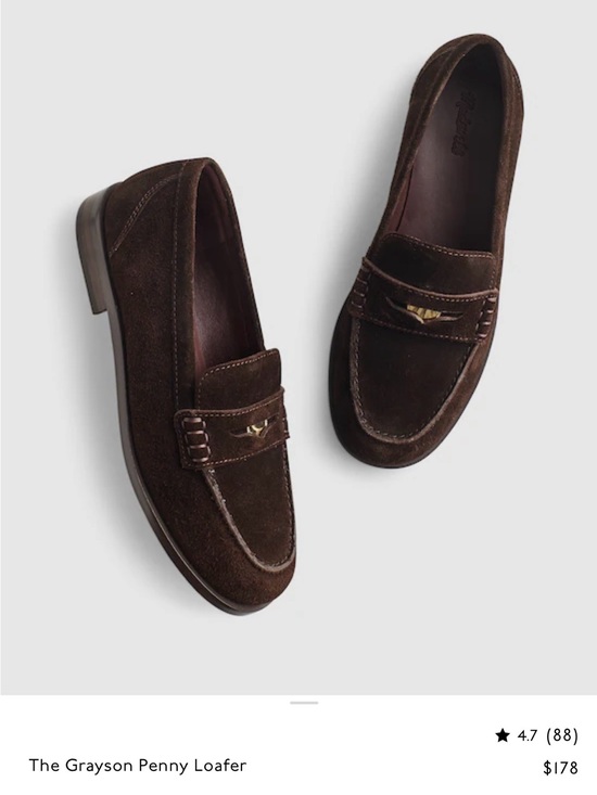 Madewell Shoes - Madewell Dark Brown Suede Penny Loafers